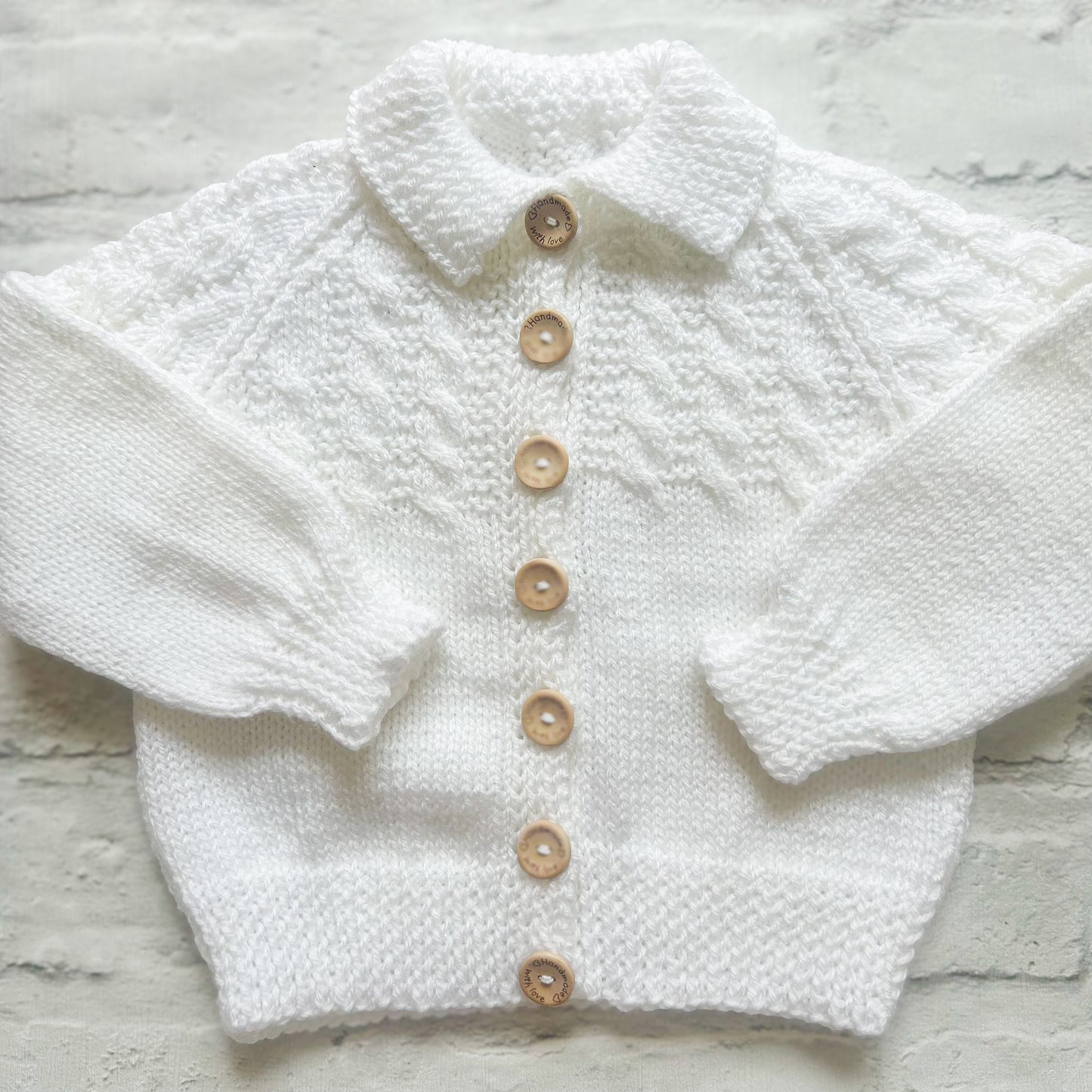 9-12 MONTHS Personalised Baby Name Cardigan
