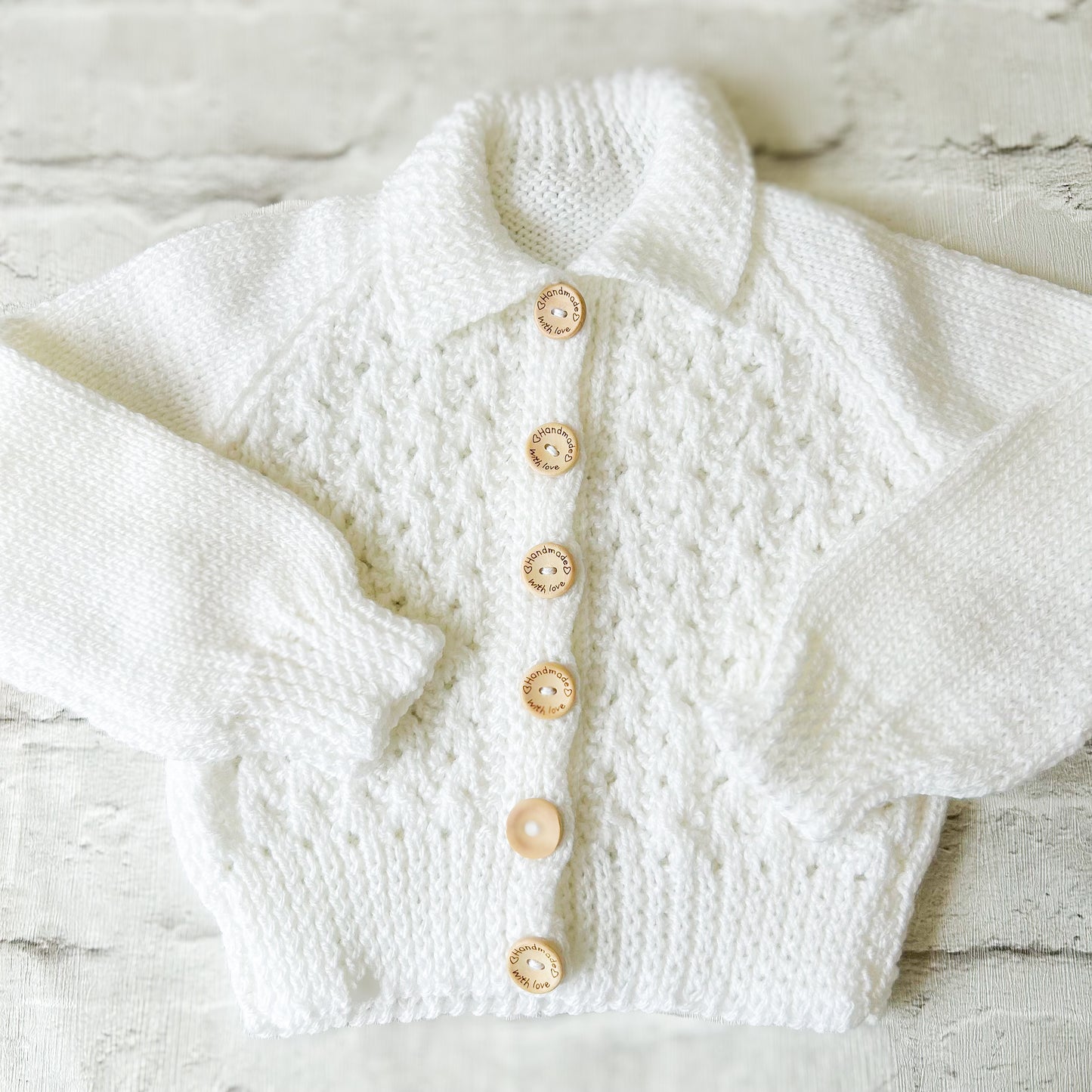 9-12 MONTHS Personalised Baby Name Cardigan